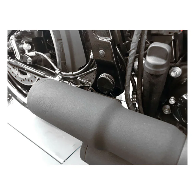 Killer Custom Custom, swingarm axle cover set. Gloss black