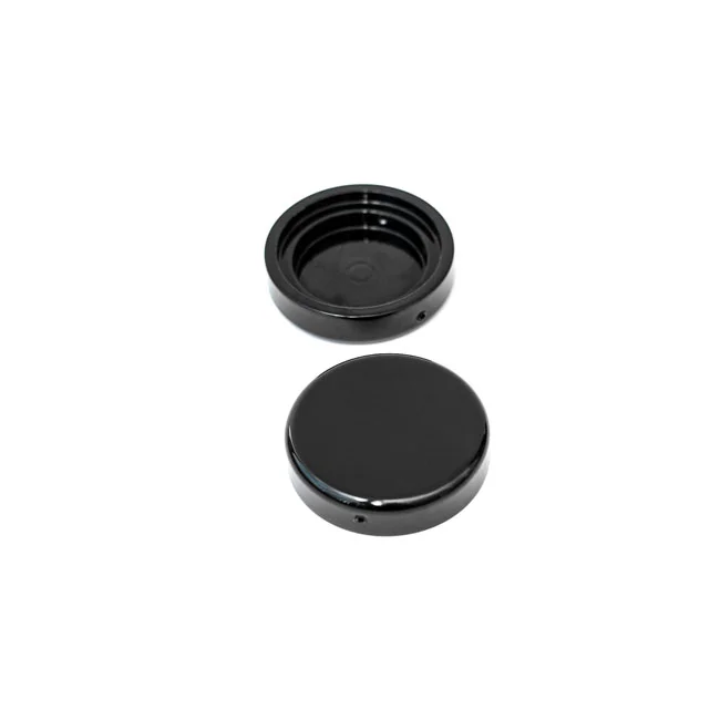 Killer Custom Custom, fork tube cap bolt cover set. Black. 2-piece