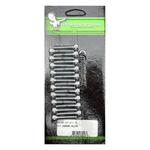 Gardner-Westcott GW, rocker box hardware kit. Chrome