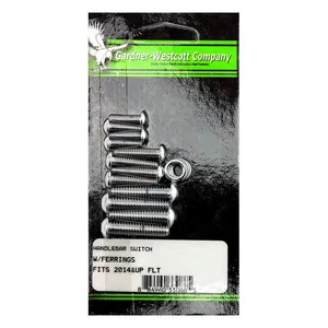 Gardner-Westcott GW, handlebar switch cover hardware. Chrome