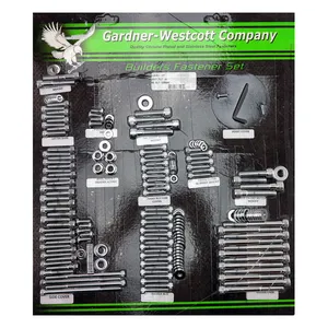 Gardner-Westcott GW, builders fastener set. Chrome