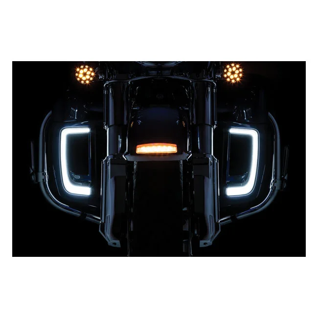Kuryakyn Tracer LED lighting for fairing lower grill chrome