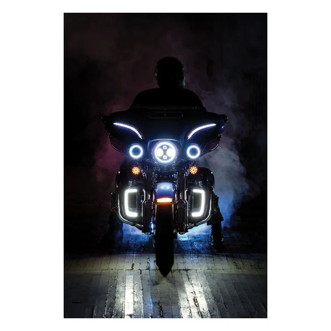 Kuryakyn Tracer LED lighting for fairing lower grill chrome