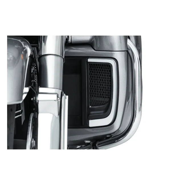 Kuryakyn Tracer LED lighting for fairing lower grill black
