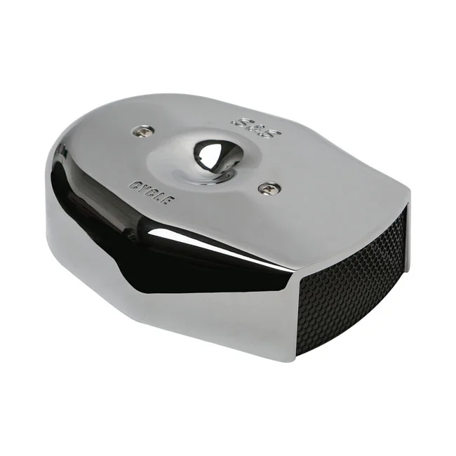 S&S Stealth Tribute air cleaner cover. Chrome