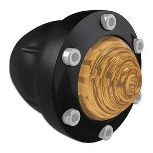 Roland Sands Design RSD, Tracker turn signal set. Black, amber lens