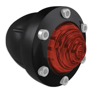 Roland Sands Design RSD, Tracker turn signal set. Front. Black, red lens