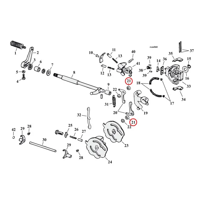 MCS Spacer, shifter pawl - 34461-72