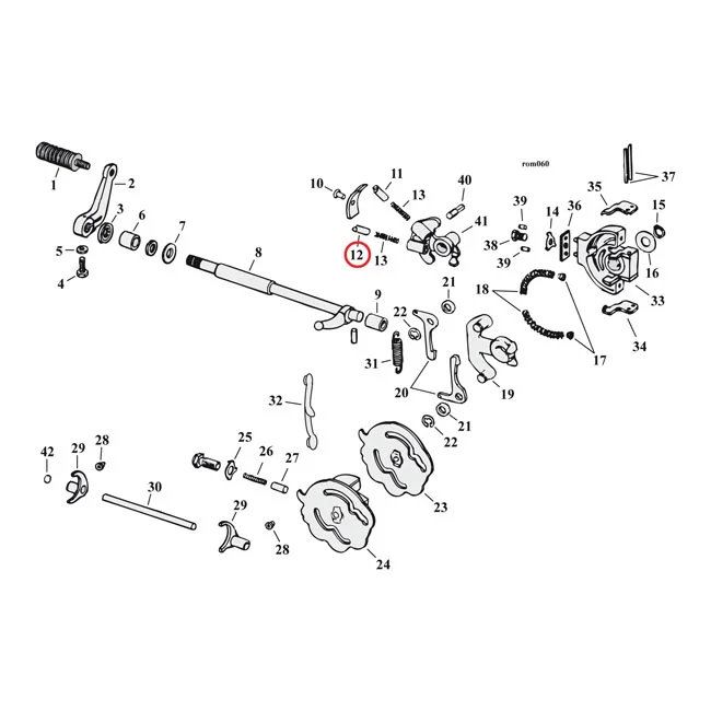 MCS Shifter pawl, right. without spring - 34478-53