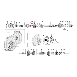 MCS Thrust washer, mainshaft. left
