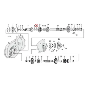 MCS Thrust washer, mainshaft. left
