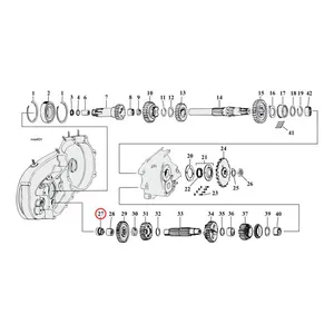 MCS Oiler plug, transmission countershaft