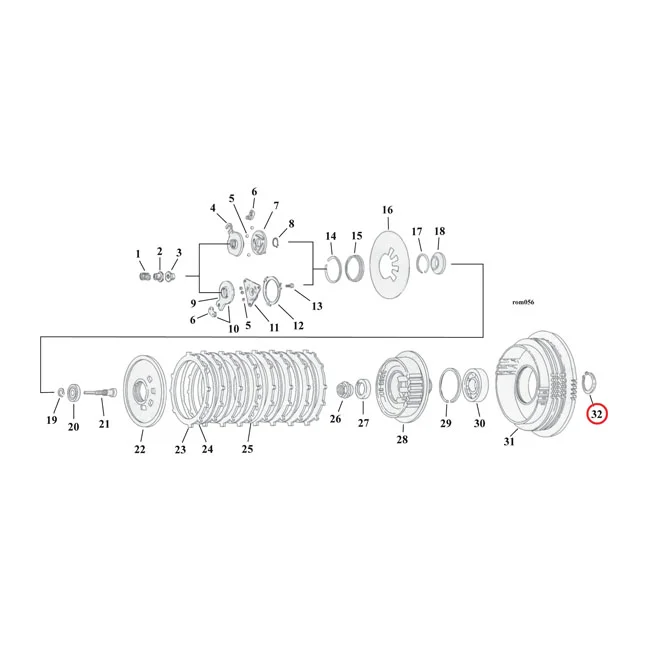 MCS Retaining ring, clutch bearing - 37904-90