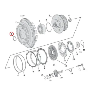 MCS Retaining ring, clutch bearing