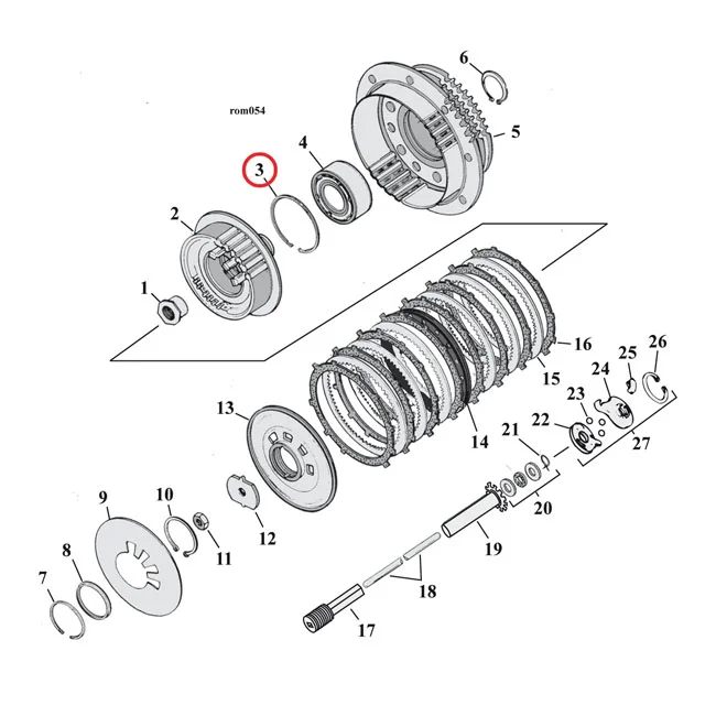 MCS Retaining ring, clutch bearing - 37905-90