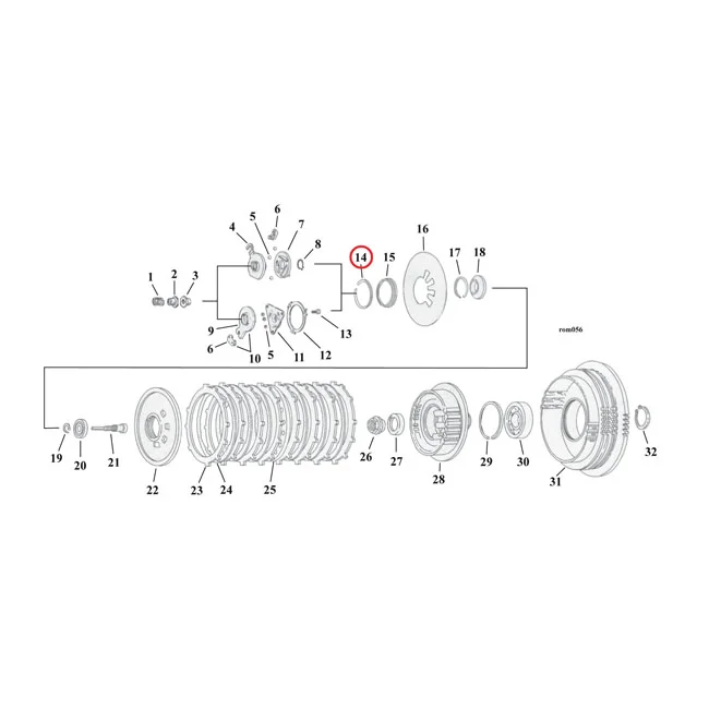 MCS Retaining ring, clutch - 37908-90