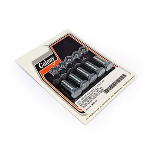 Colony Colony, front/rear brake rotor bolt & nut kit. Zinc