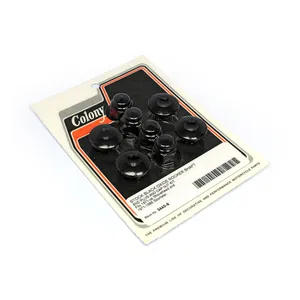Colony Colony, rocker shaft plug & nut kit. Buttonhead. Black