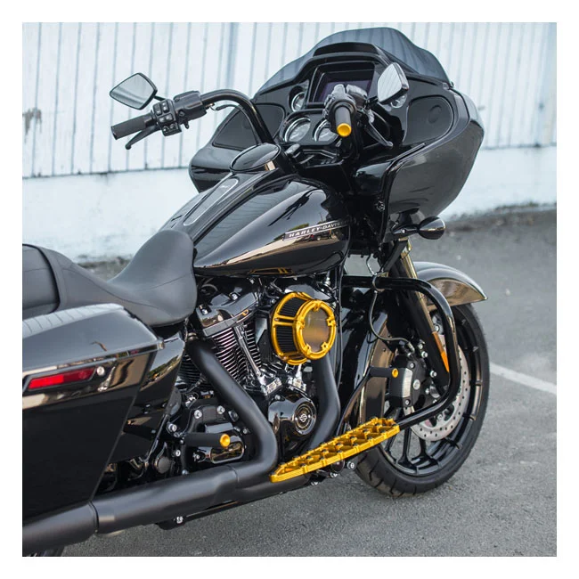 Arlen Ness GRIPS - KNURLED - CABLE - GOLD