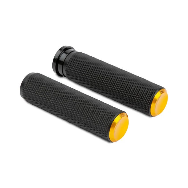 Arlen Ness GRIPS - KNURLED - TBW - GOLD