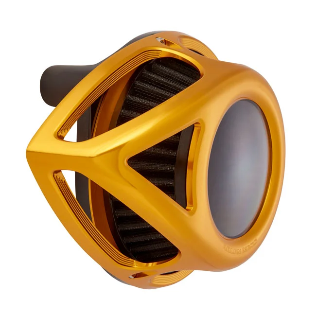Arlen Ness Ness, Clear Tear air cleaner assembly. Gold