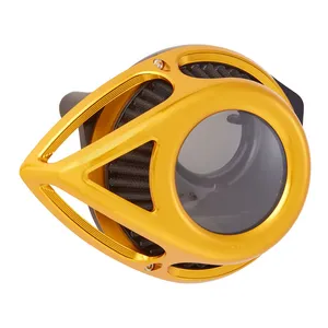 Arlen Ness Arlen Ness, Clear Tear air cleaner assembly. Gold