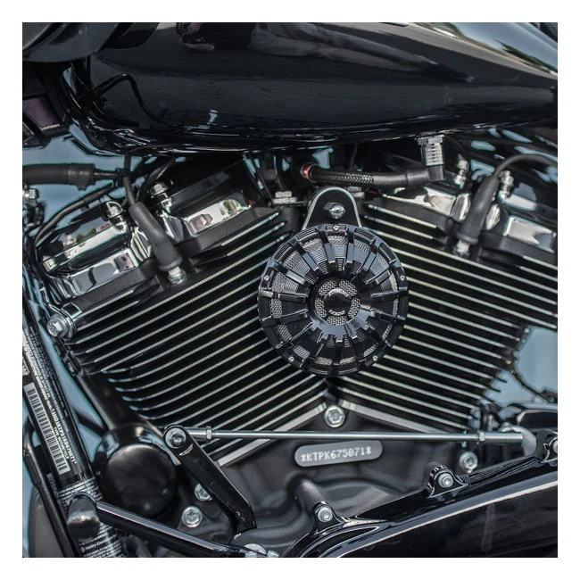 Arlen Ness Ness, 15-spoke horn cover. All Black