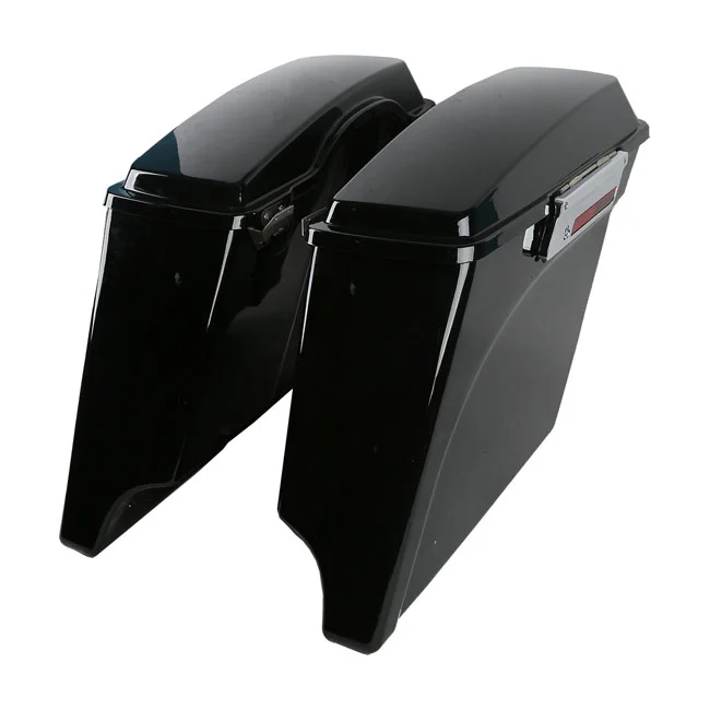 MCS 5" down extended saddlebag set. Black - 591067