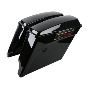 MCS 5" down extended saddlebag set. Black