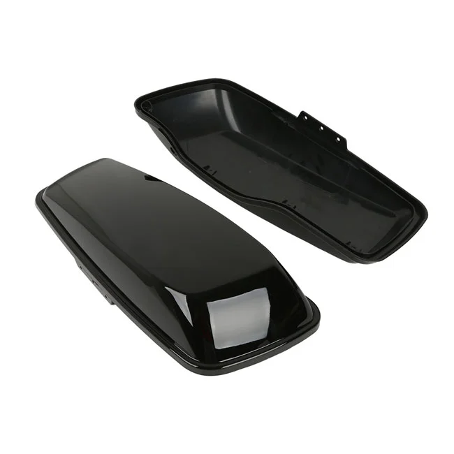 MCS Saddlebag lid set. Black - 591070