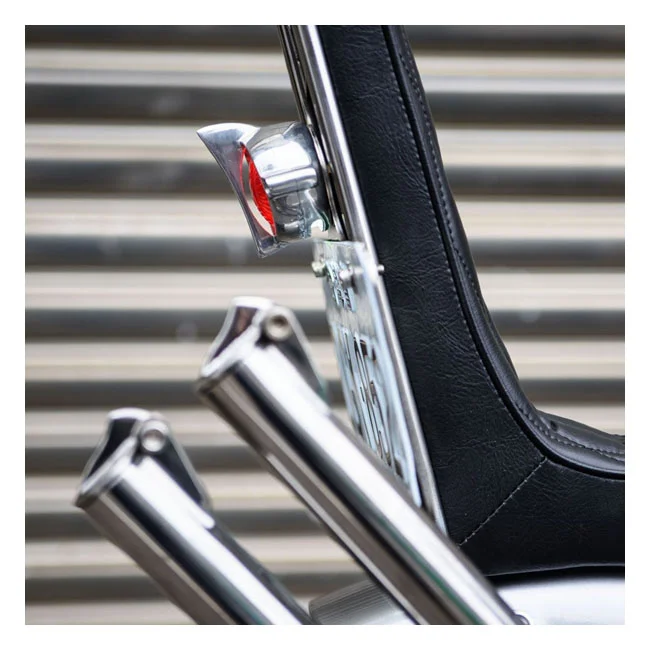 Motone Cuda taillight. Polished, no bracket. ECE
