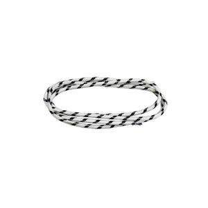 MCS Classic cloth covered wiring, 25ft. roll. White/black