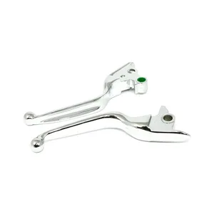 MCS Handlebar lever kit, wide blade, chrome