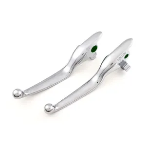 MCS Handlebar lever kit, wide blade, chrome