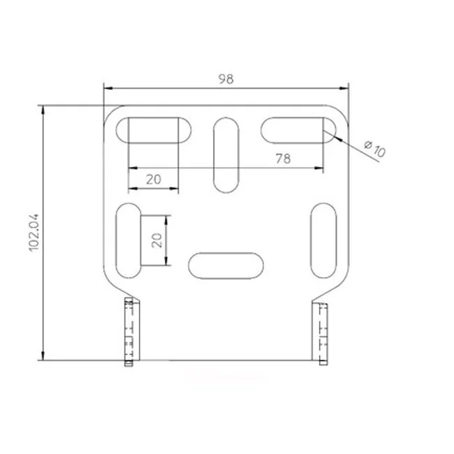 Zieger Under fender license plate bracket kit. Pro2