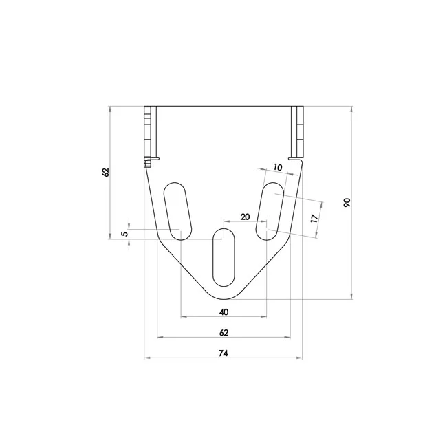 Zieger Under fender license plate bracket kit. Pro5