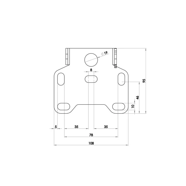 Zieger Under fender license plate bracket kit. X-Line4