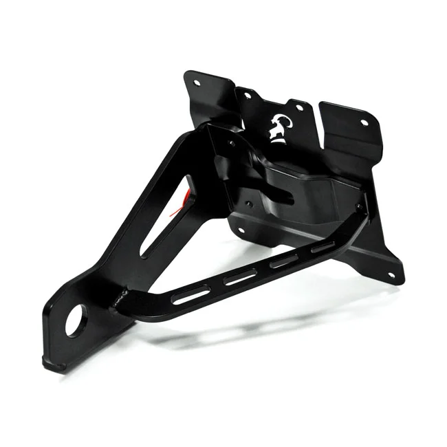 Zieger Side mount license plate bracket kit. Black