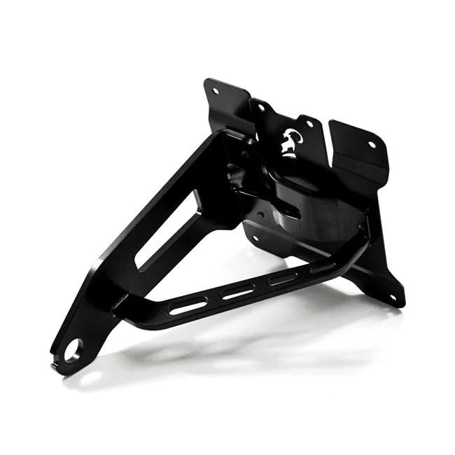 Zieger Side mount license plate bracket kit. Black