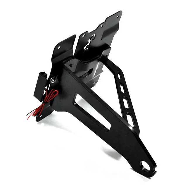 Zieger Side mount license plate bracket kit. Black