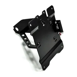 Zieger Zieger, side mount license plate bracket kit. Black