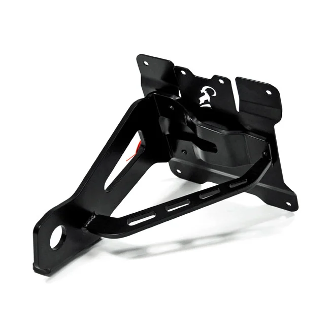 Zieger Side mount license plate bracket kit. Black