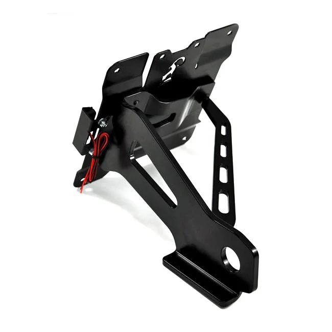 Zieger Side mount license plate bracket kit. Black
