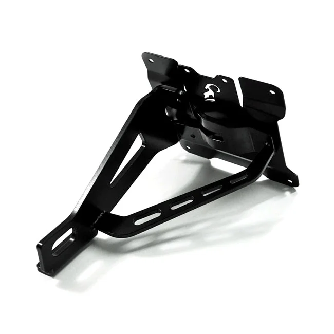 Zieger Side mount license plate bracket kit. Black