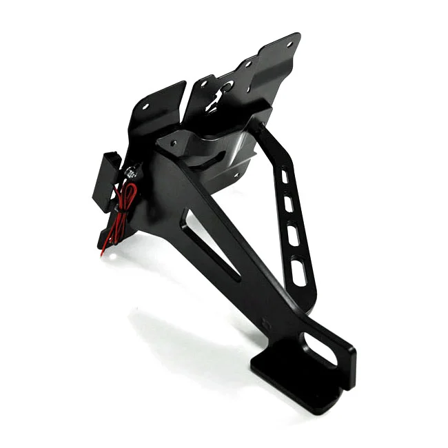 Zieger Side mount license plate bracket kit. Black
