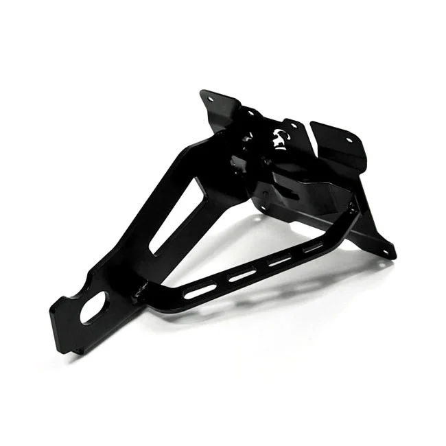 Zieger Side mount license plate bracket kit. Black