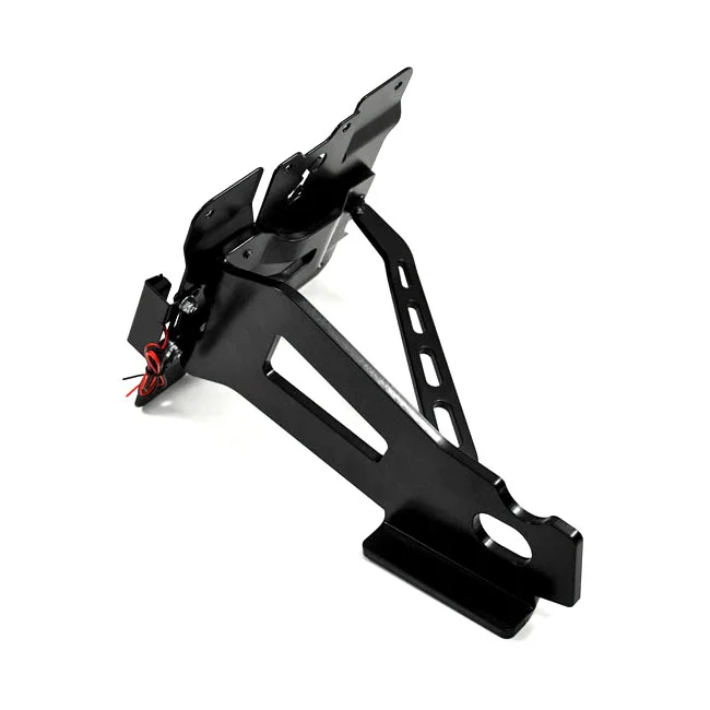 Zieger Side mount license plate bracket kit. Black