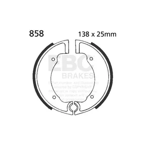 EBC EBC plain brake shoes