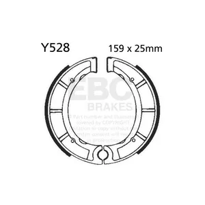 EBC EBC plain brake shoes