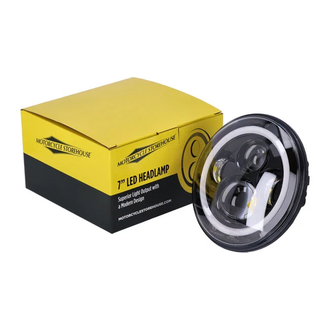 MCS Bright, 7" LED headlamp. Black - 593570